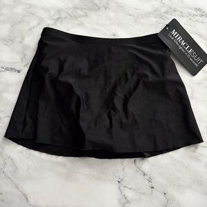 Miraclesuit Black Swim Skirt Bikini Bottom